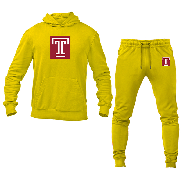 Men's Temple Owls Hoodie Joggers Set