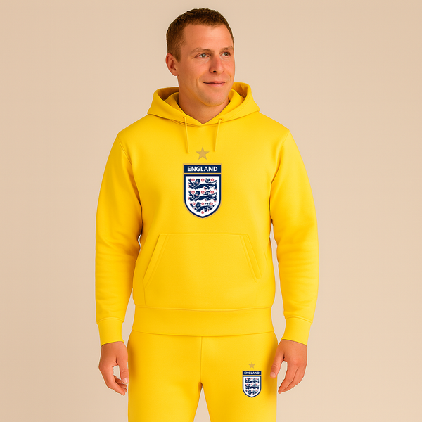 Men's England National Soccer Team Logo Hoodie Joggers Set