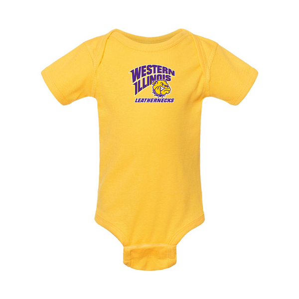 Western Illinois Leathernecks  Rabbit Skins Infant Baby Rib Bodysuit
