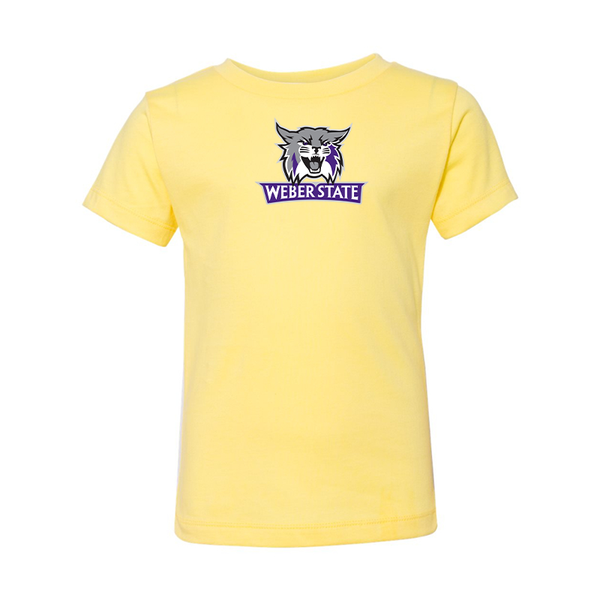 Weber State Wildcats BELLA  CANVAS Toddler Jersey Tee