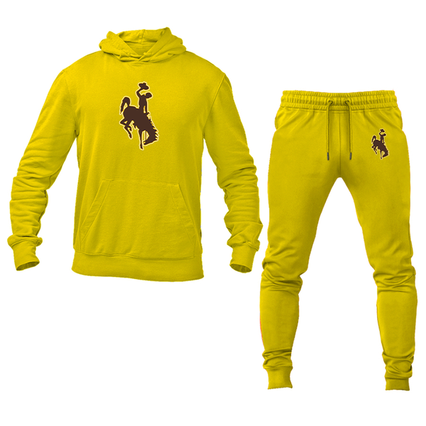 Men's  Wyoming Cowboys Hoodie Joggers Set