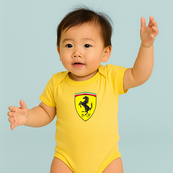 Ferrari Motorsport  Car Baby Romper Onesie