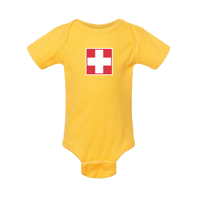 Switzerland National Football Soccer Team Baby Romper Onesie