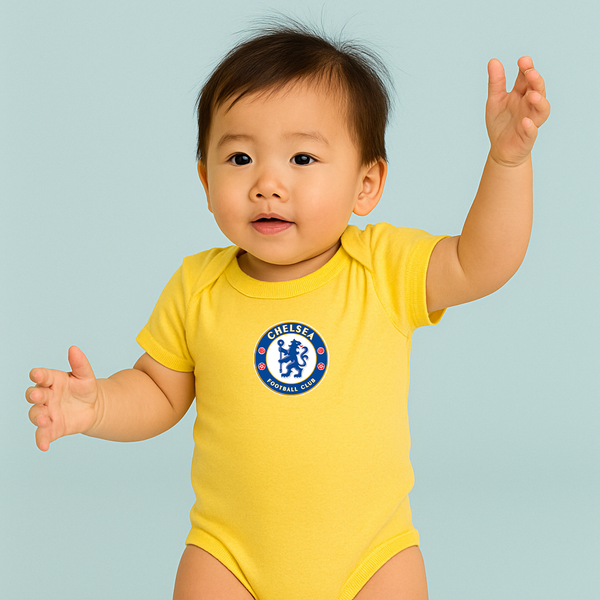 Baby Chelsea Soccer Romper Onesie