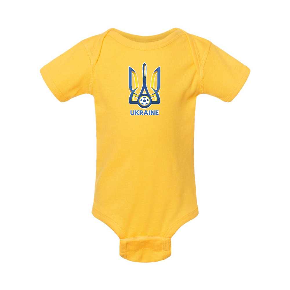 Ukraine National Football Soccer Team Baby Romper Onesie