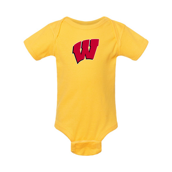 Wisconsin Badgers Rabbit Skins Infant Baby Rib Bodysuit