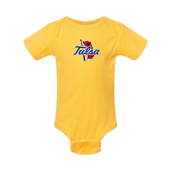 Tulsa Golden Hurricane  Rabbit Skins Infant Baby Rib Bodysuit