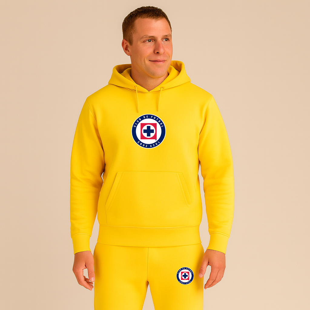 Men's Cruz Azul Football Club Hoodie Joggers Set