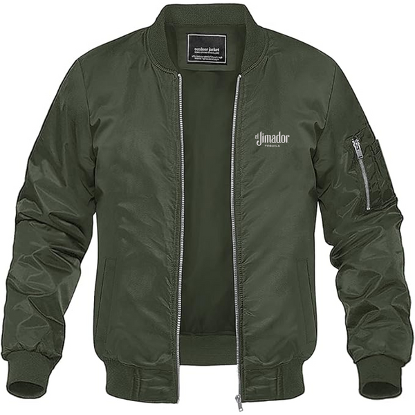 Men's El Jimador Logo Lightweight Bomber Jacket Windbreaker Softshell Varsity Jacket Coat