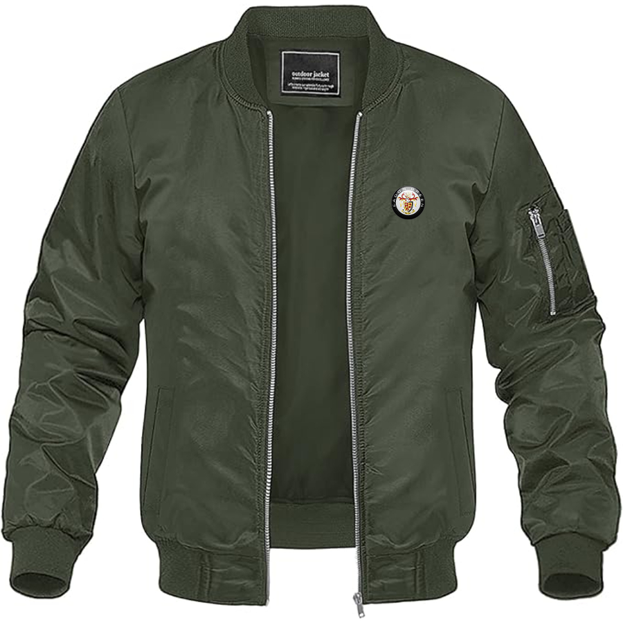 Men's Eadon Green Logo Lightweight Bomber Jacket