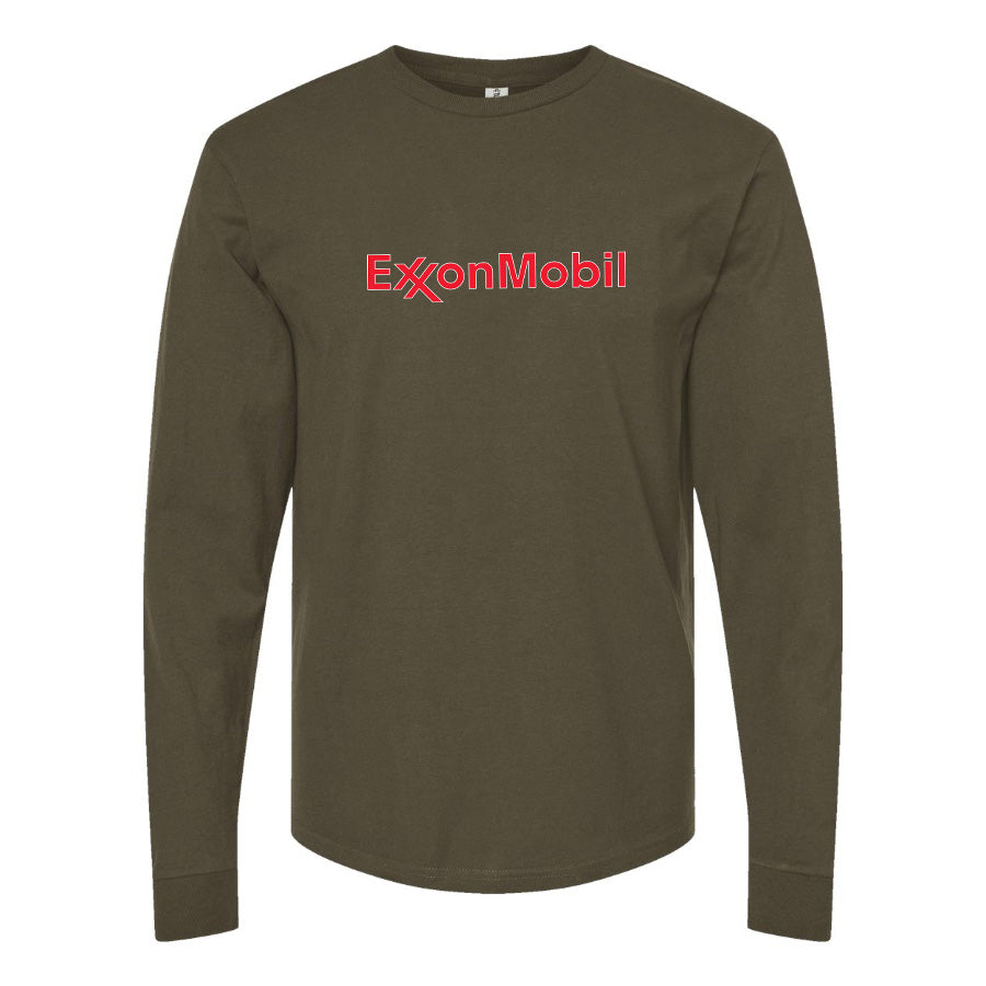 Men's Exxon Mobil Gas Station  Long Sleeve T-Shirt