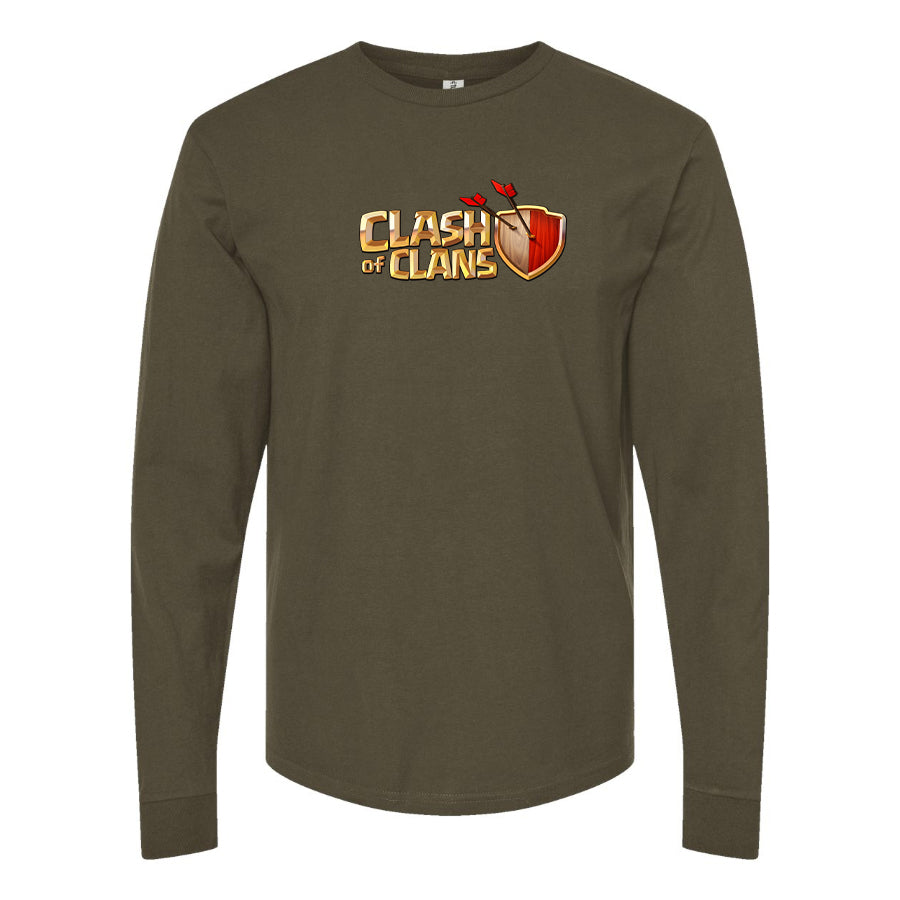 Men's Clash of Clans Game Long Sleeve T-Shirt