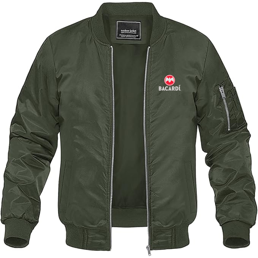 Men's Bacardi Logo Lightweight Bomber Jacket