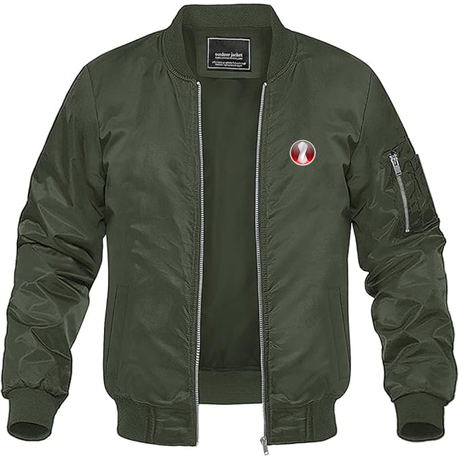 Men's Devon Motorworks Logo Lightweight Bomber Jacket
