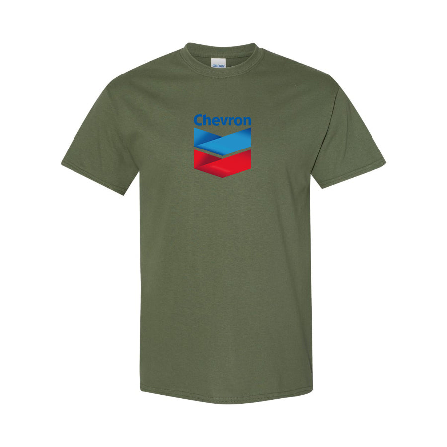 Men's Chevron Gas Station  Cotton T-Shirt