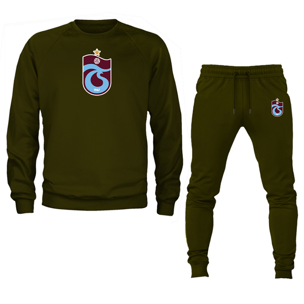 Men's Trabzonspor Soccer Crewneck Sweatshirt Joggers Suit
