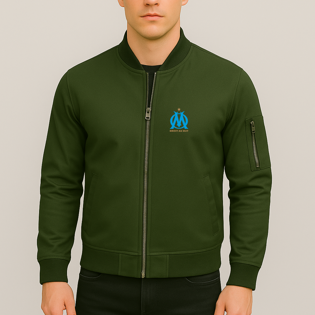 Men's Olympique de Marseille FC Lightweight Bomber Jacket