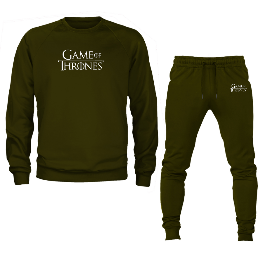 Men's Game of Thrones TV Show Crewneck Sweatshirt Joggers Suit