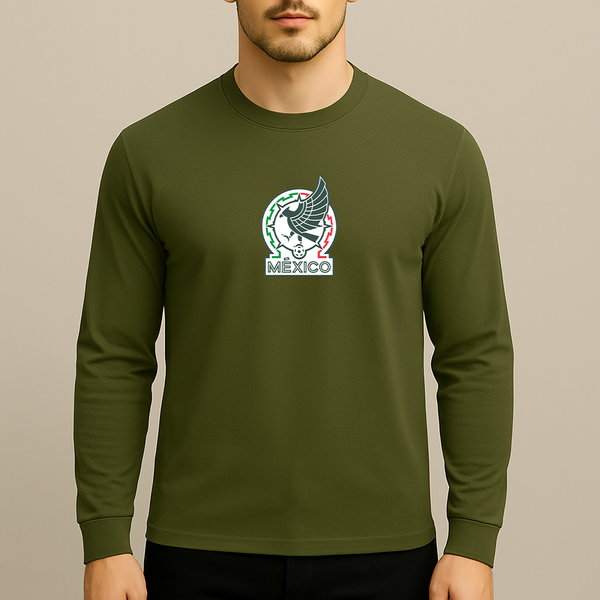 Men’s Mexico Soccer Long Sleeve T-Shirt