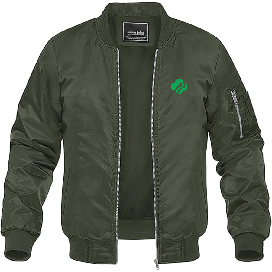 Men's Girl Scouts Logo Lightweight Bomber Jacket