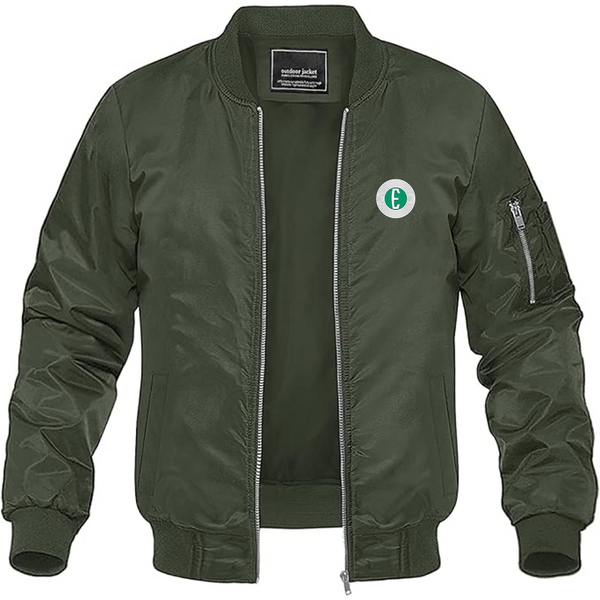Men's Edsel Logo Lightweight Bomber Jacket Windbreaker Softshell Varsity Jacket Coat