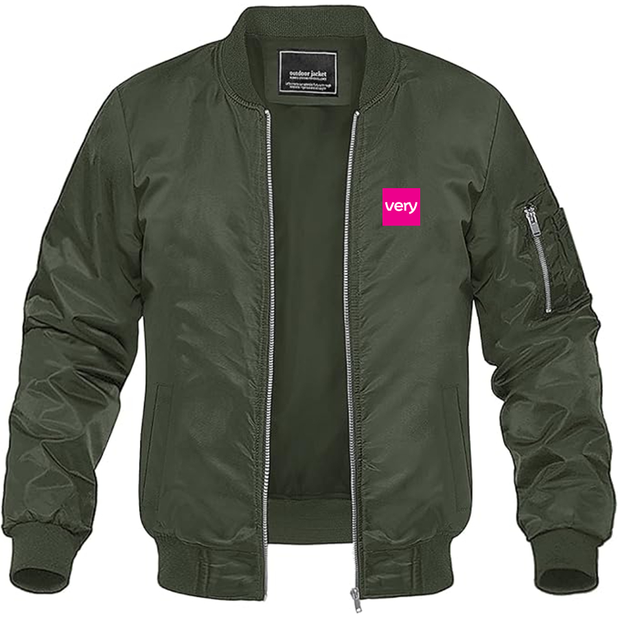 Men's Very Logo Lightweight Bomber Jacket
