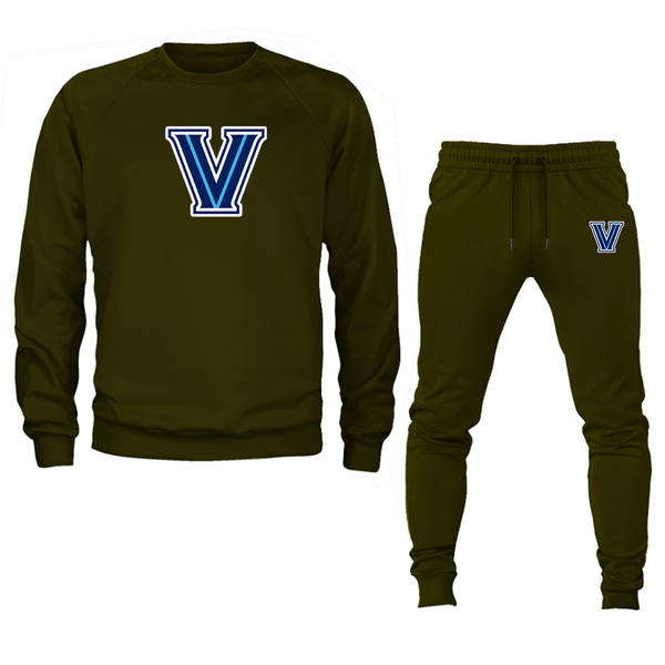 Men's Villanova Wildcats Crewneck Sweatshirt Joggers Suit
