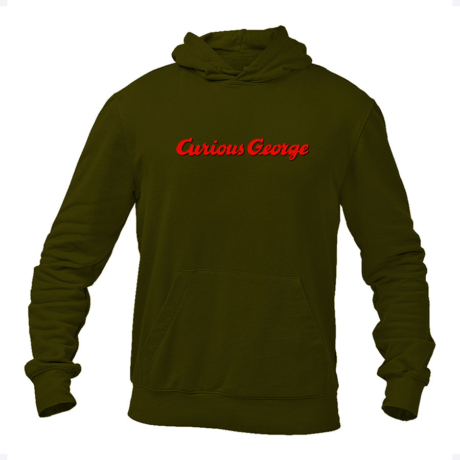 Men's Curious George Cartoon Pullover Hoodie