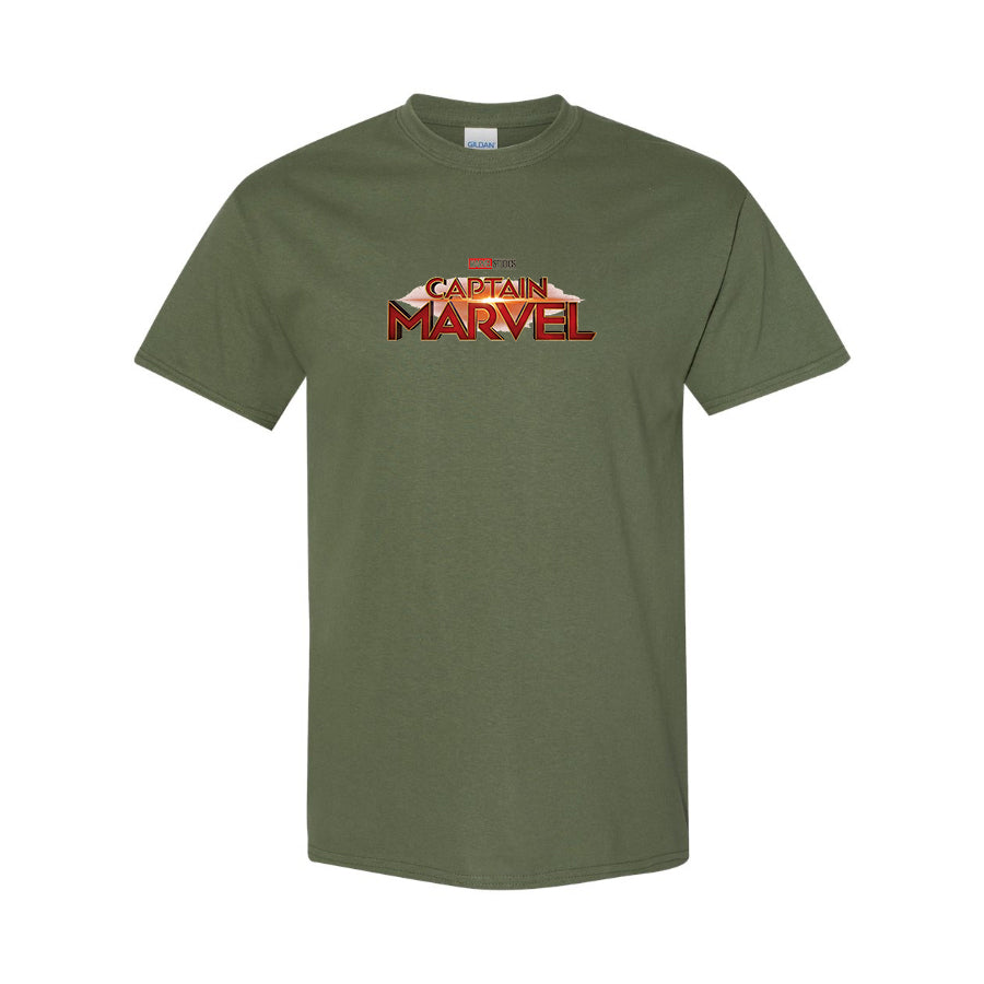 Men's Captain Marvel Superhero  Cotton T-Shirt