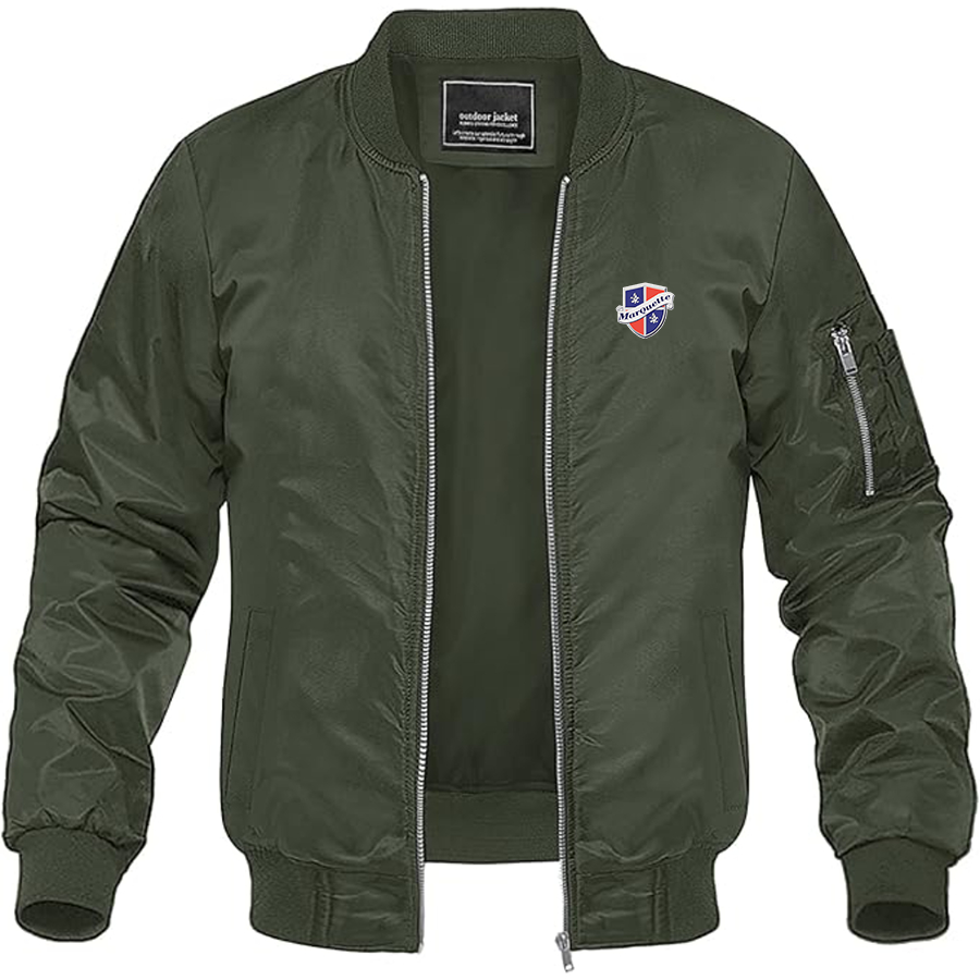 Men's Marquette Logo Lightweight Bomber Jacket