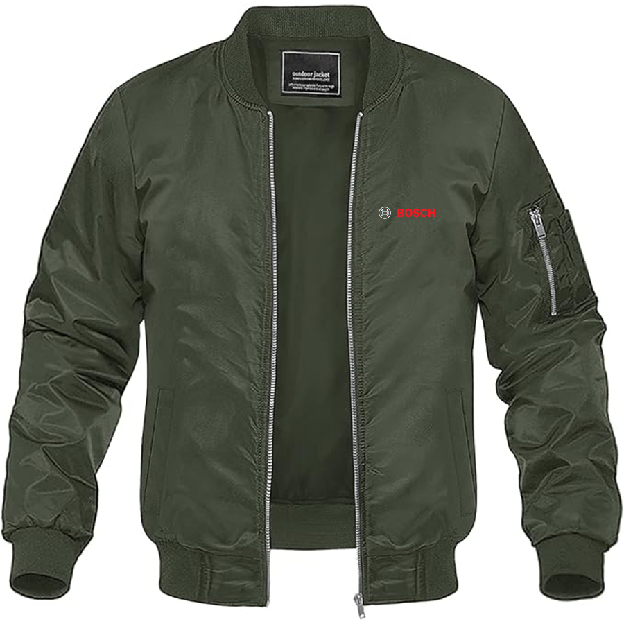 Men's Bosch Logo Lightweight Bomber Jacket