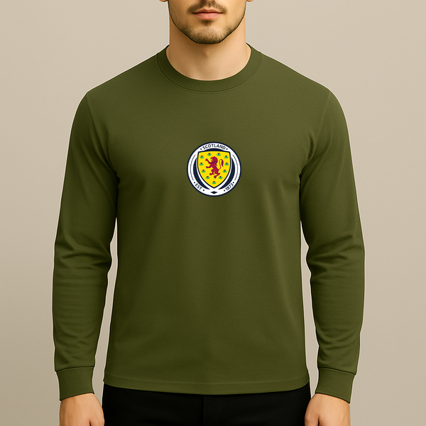 Men's Scotland National Soccer Team Long Sleeve T-Shirt