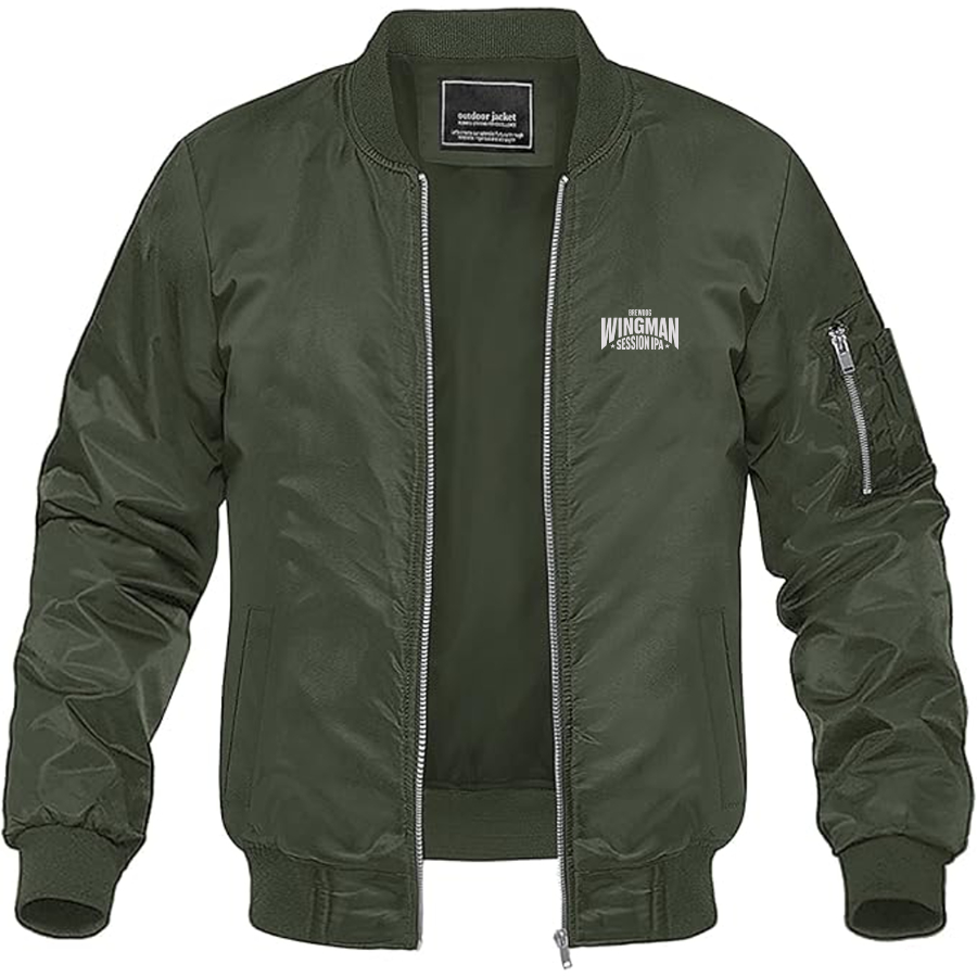 Men's Wingman Logo Lightweight Bomber Jacket