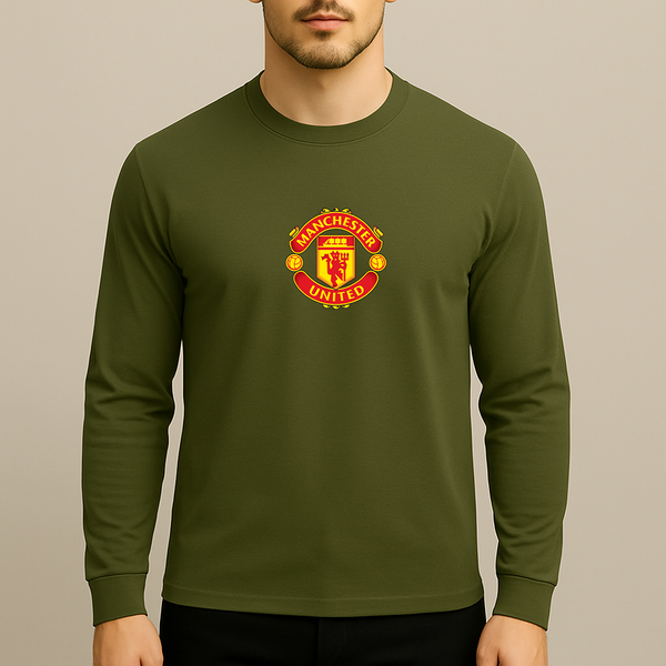 Men’s Manchester United Soccer Long Sleeve T-Shirt