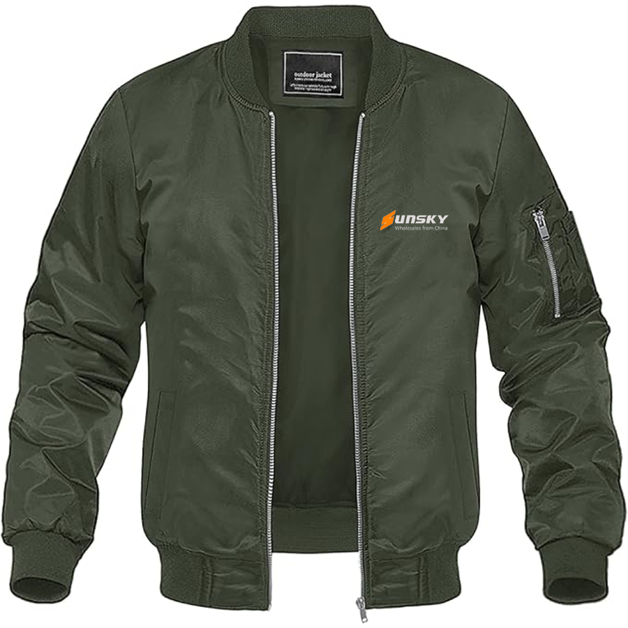 Men's SUNSKY Logo Lightweight Bomber Jacket