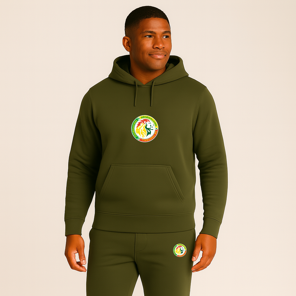 Men's Senegal National Soccer Team Hoodie Joggers Set