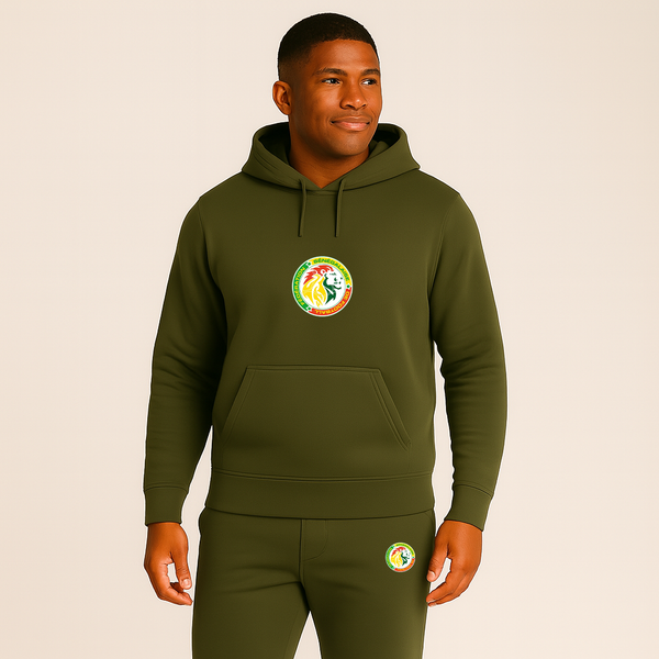 Men's Senegal National Soccer Team Hoodie Joggers Set