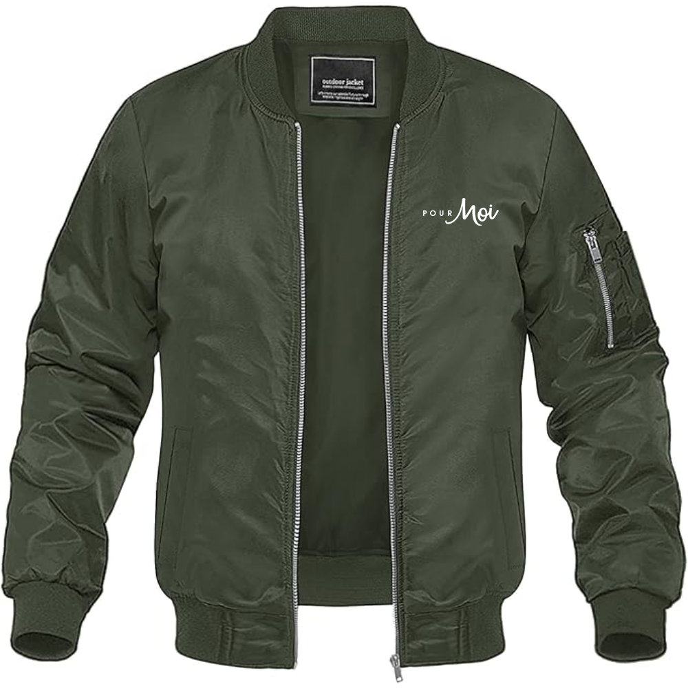 Men's Pour Moi Logo Lightweight Bomber Jacket