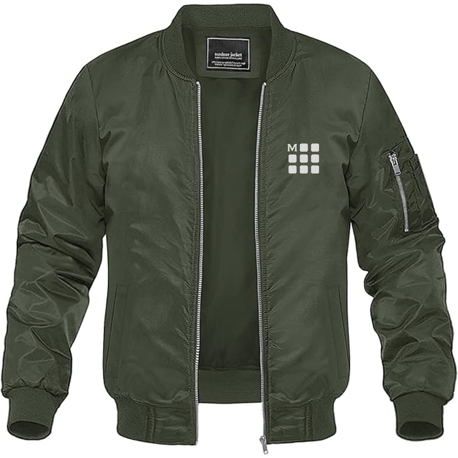 Men's Moleskine Icon Logo Lightweight Bomber Jacket
