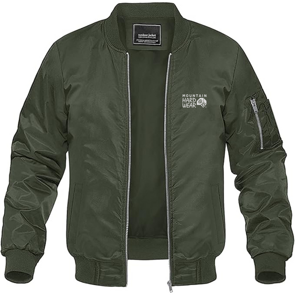 Men's Mountain Hardwear Logo Lightweight Bomber Jacket Windbreaker Softshell Varsity Jacket Coat