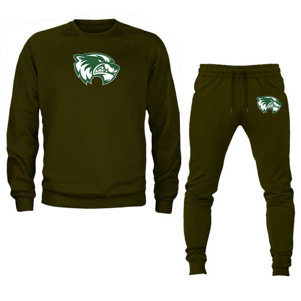 Men's Utah Valley Wolverines Crewneck Sweatshirt Joggers Suit