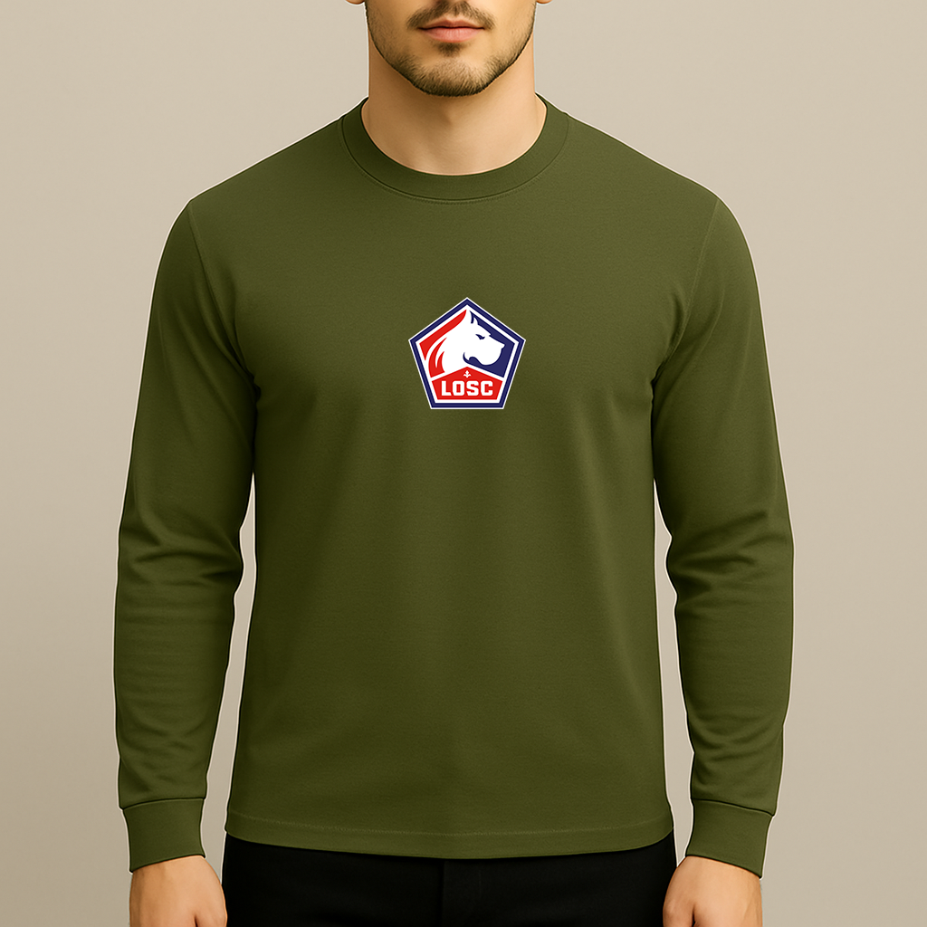 Men's Lille Olympique FC Long Sleeve T-Shirt