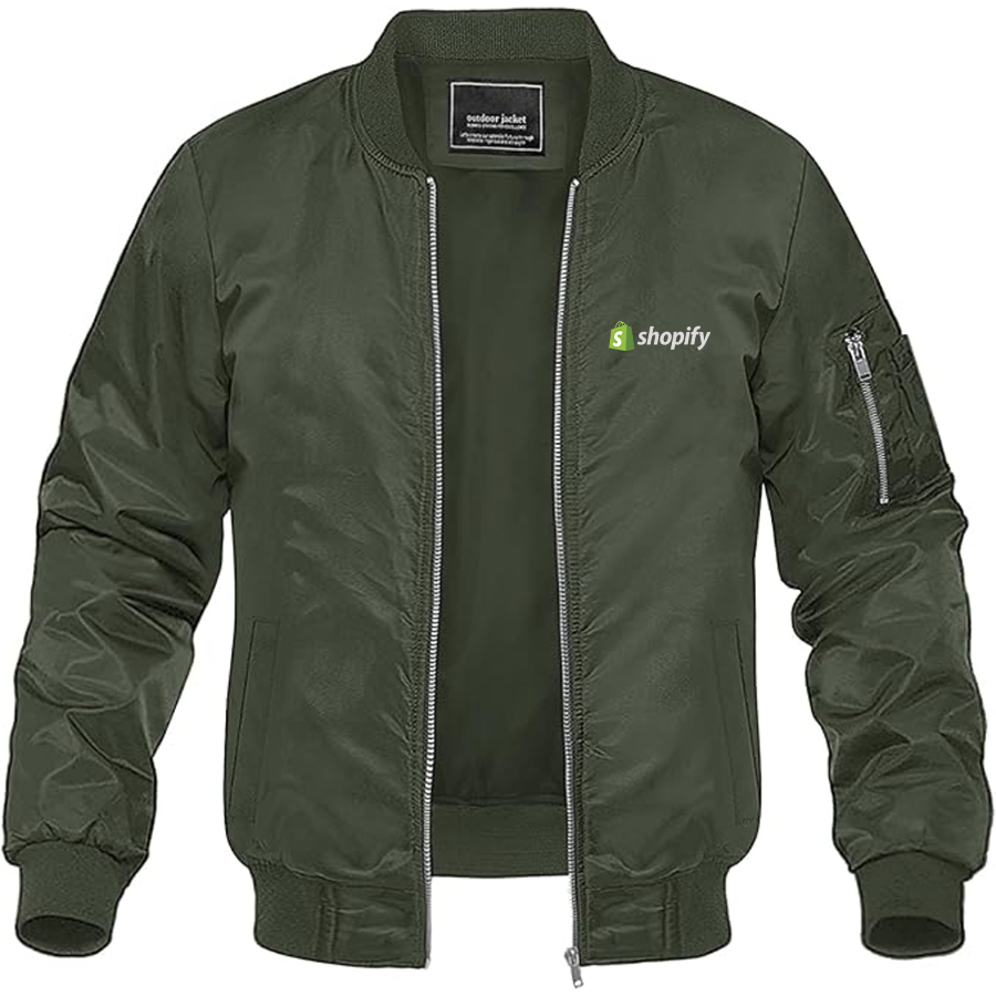 Men's Shopify Logo Lightweight Bomber Jacket