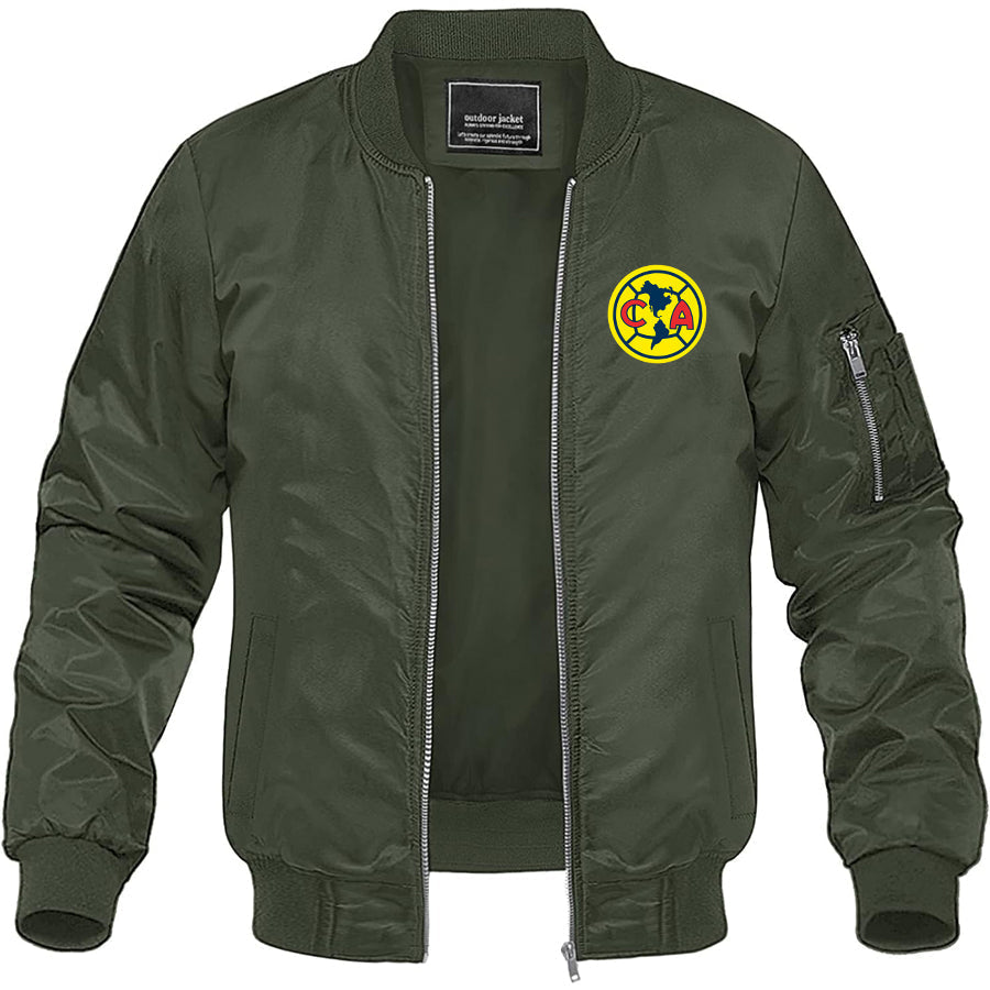 Men's Club America Football Lightweight Bomber Jacket