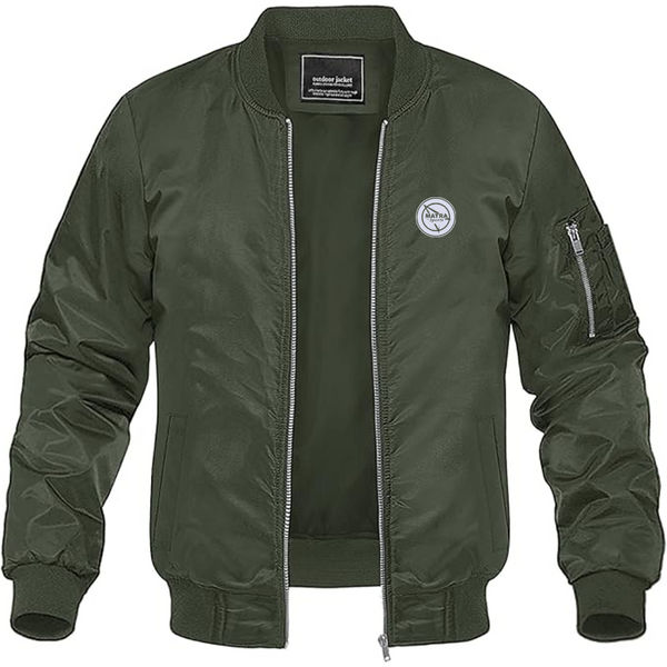 Men's Matra Sports Logo Lightweight Bomber Jacket Windbreaker Softshell Varsity Jacket Coat