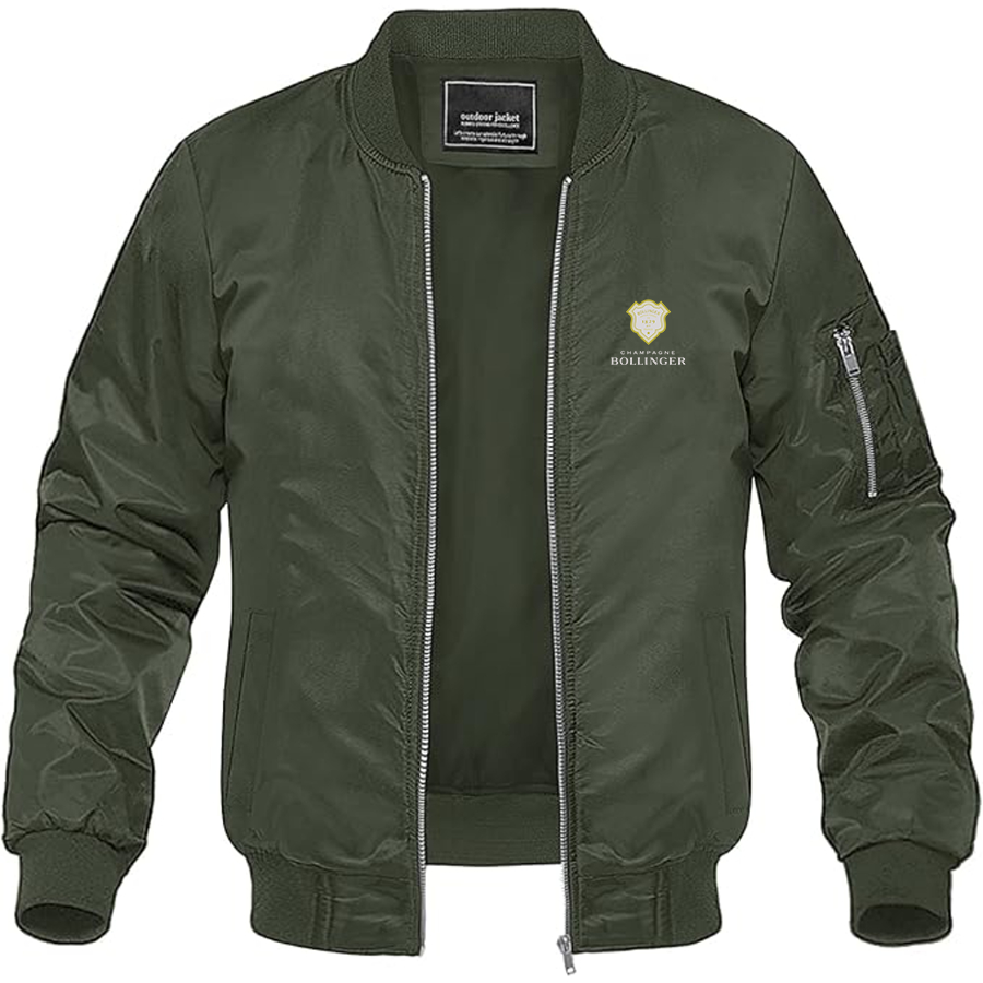 Men's Bollinger Logo Lightweight Bomber Jacket