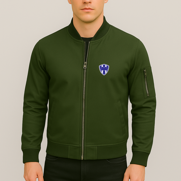 Men's Monterrey FC Lightweight Bomber Jacket Windbreaker Softshell Varsity Jacket Coat
