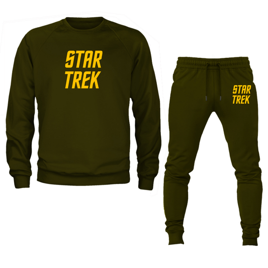 Men's Star Trek Movie Crewneck Sweatshirt Joggers Suit