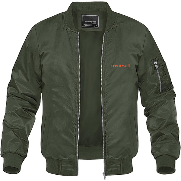 Men's  Treatwell  Lightweight Bomber Jacket Windbreaker Softshell Varsity Jacket Coat