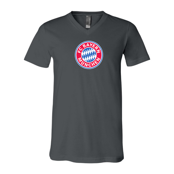 Men’s F.C. Bayern Munich Soccer - BELLA + CANVAS - Jersey V-Neck Tee - 3005